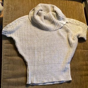 Allison Brittney cowl neck shirt sleeve sweater